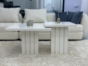 Square Tables  Blanc Cassé